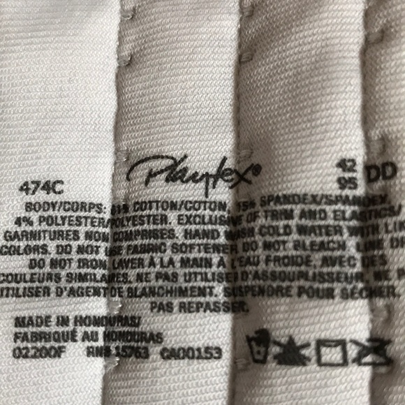 🔴🔴SOLD🔴🔴 NEW PLATEX 42 D/DD GRAY NO WIRE - Picture 4 of 4